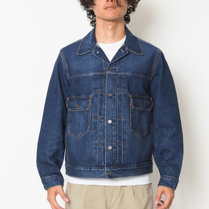 LEVI'S フリンジデニムジャケット XS Levi's（リーバイス） LEVIS デニムジャケット 赤耳 セルビッジ