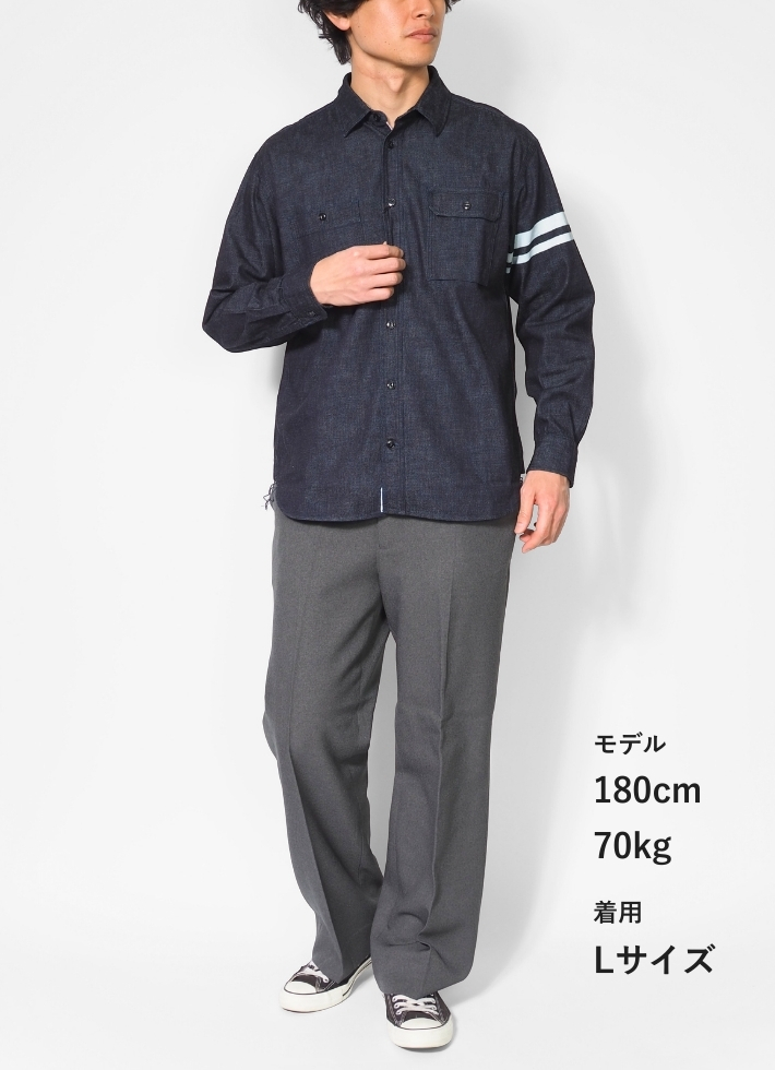 桃太郎ジーンズ（MOMOTARO JEANS） セルビッチ デニムシャツ 日本製 綿