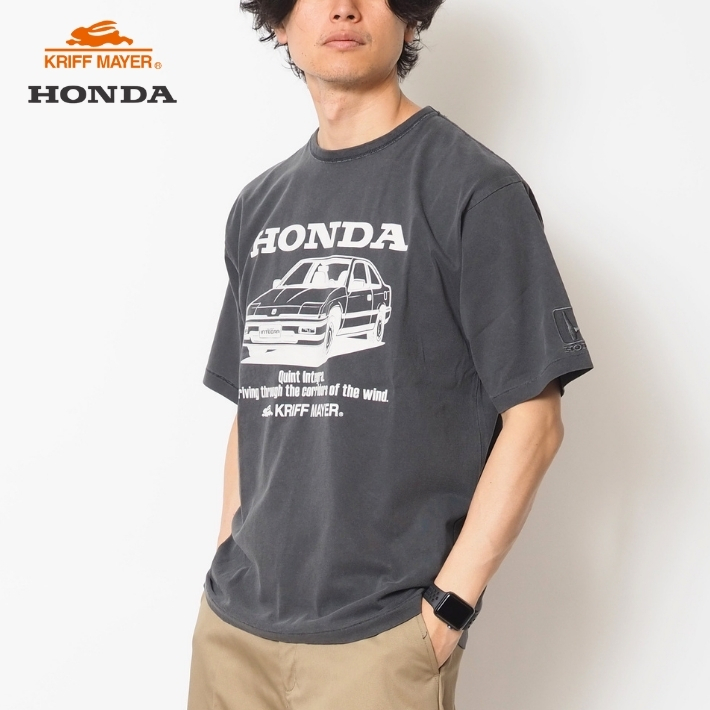 Honda kriff mayer tシャツ KRIFF MAYER HONDA ホンダ コラボ Tシャツ 半袖 ウイングマーク 2457201 メンズファッション ブランド