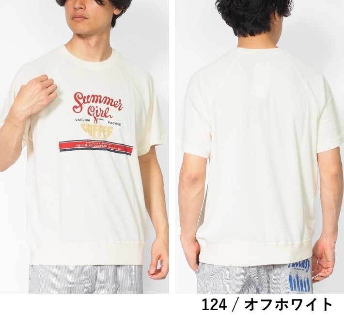 Lee（リー） Tシャツ 半袖 スウェット ロゴ プリント 裏毛 (LT3240