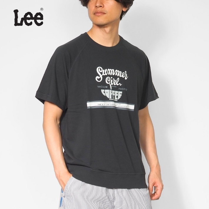 Lee（リー） Tシャツ 半袖 スウェット ロゴ プリント 裏毛 (LT3240