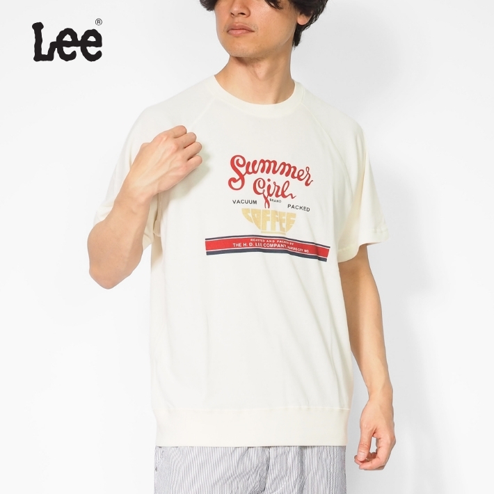 Lee（リー） Tシャツ 半袖 スウェット ロゴ プリント 裏毛 (LT3240
