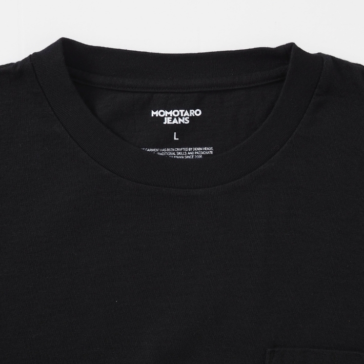 桃太郎ジーンズ（MOMOTARO JEANS） Tシャツ 半袖 ポケット 二本線 日本