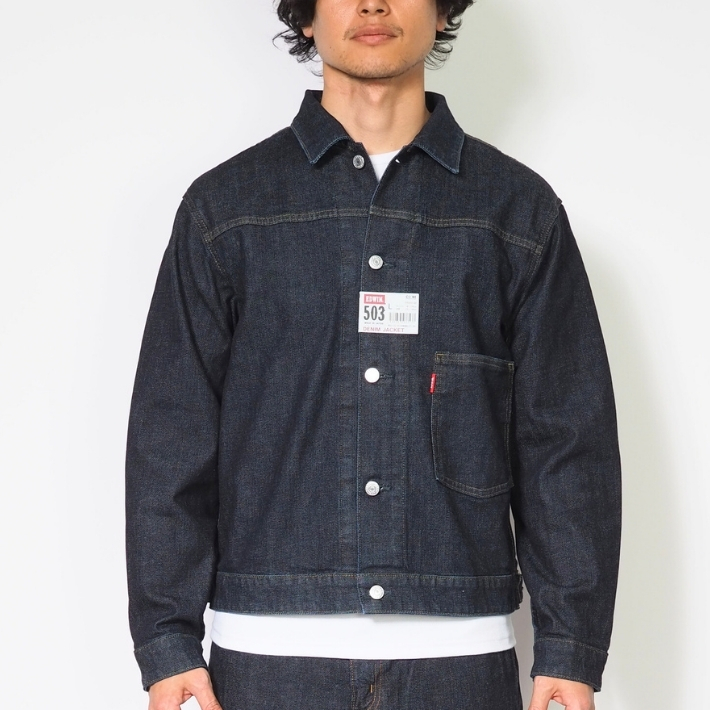 503 EDWIN エドウィン デニムジャケット Gジャン ストレッチ 日本製