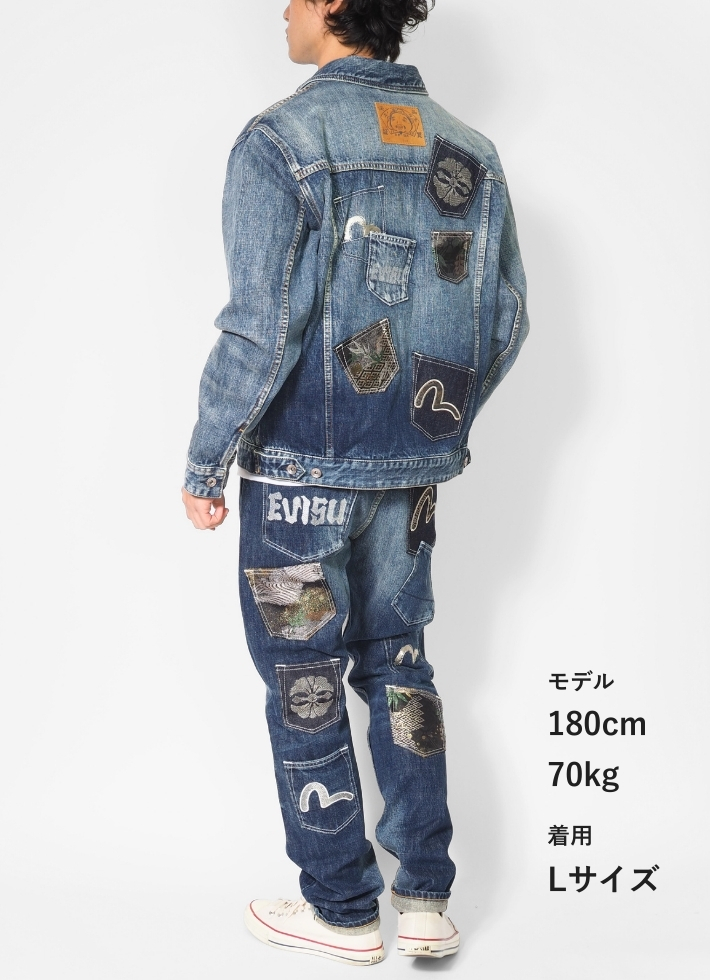 EVISU（エヴィス） デニムジャケット Gジャン マルチポケット