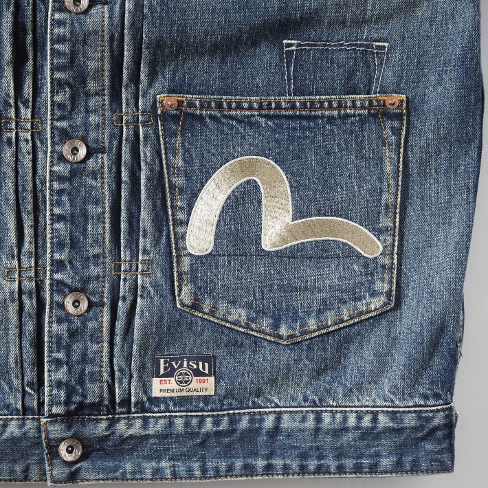 EVISU（エヴィス） デニムジャケット Gジャン マルチポケット