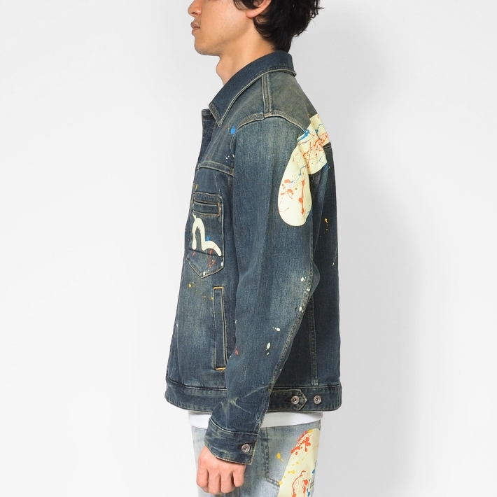 EVISU（エヴィス） デニムジャケット Gジャン 大黒 スプラッシュ