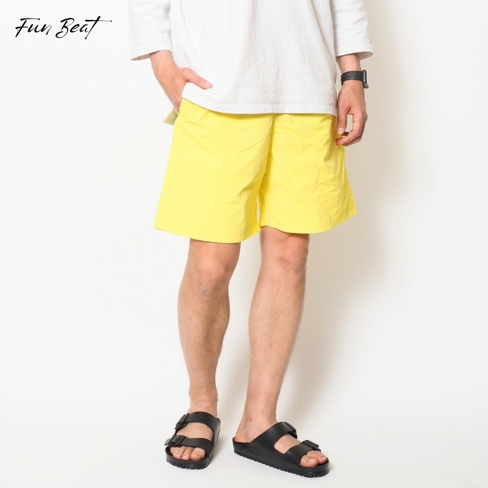 ショートパンツ メンズ 短め 膝上 ナイロン バギーショーツ 防水 Fun