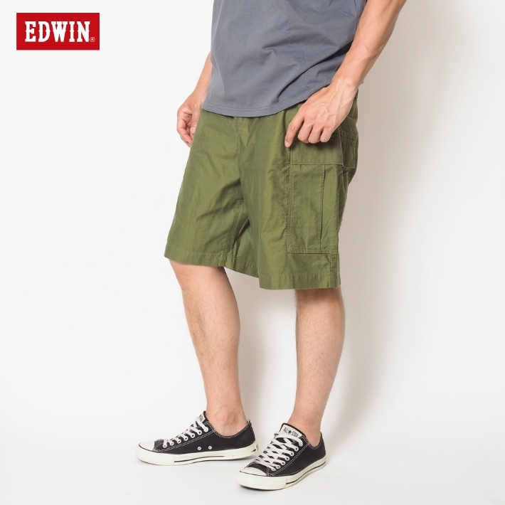 EDWIN（エドウィン） カーゴショーツ ワイド バックサテン (EK9301