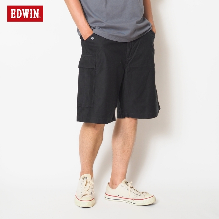 EDWIN（エドウィン） カーゴショーツ ワイド バックサテン (EK9301