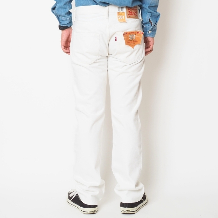 Levi's（リーバイス） LEVIS 501 ホワイトデニム レギュラーストレート