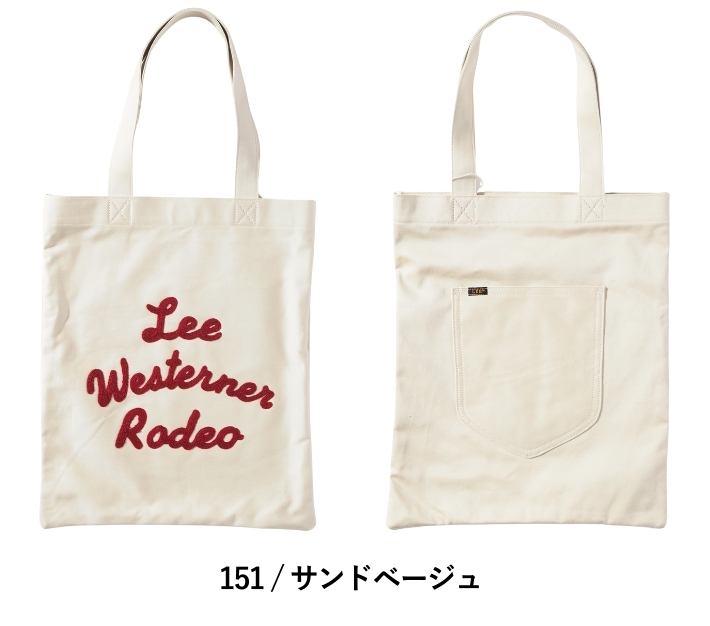 Lee（リー） トートバッグ ウエスターナー 刺繍 デニム コットンサテン