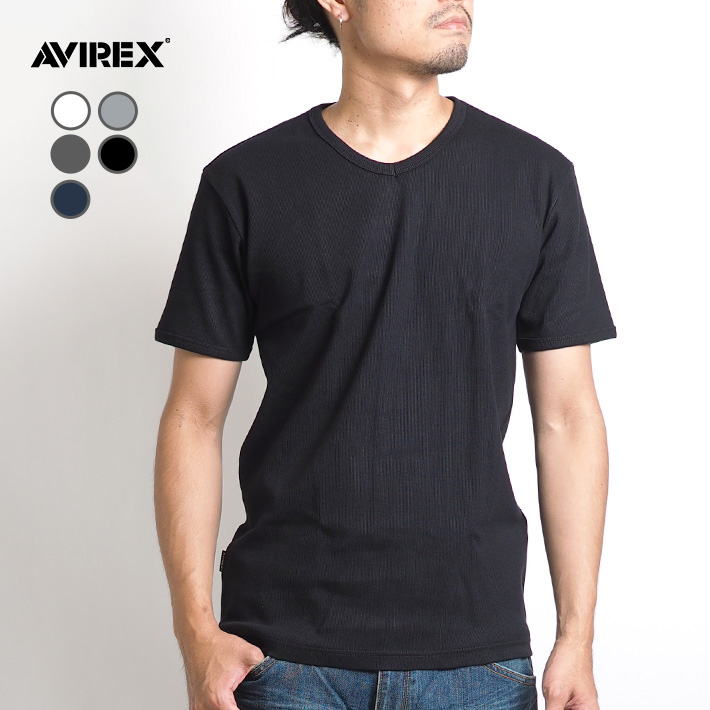 AVIREX アビレックス デイリー Tシャツ 半袖 Vネック リブ 無地 (783-4934008/6143501) メンズファッション ブランド アヴィレックス｜ms-sanshin｜06