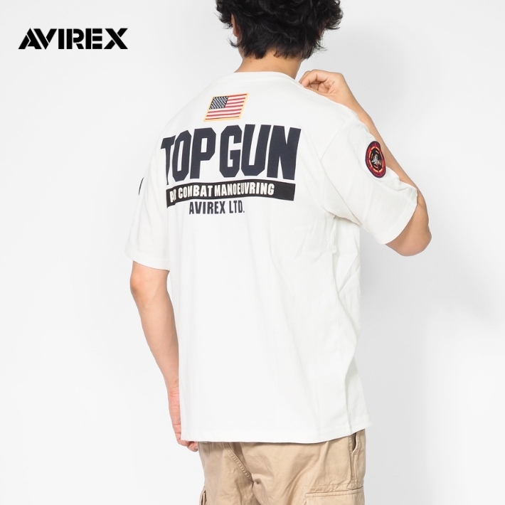 AVIREX（アヴィレックス） アビレックス Tシャツ 半袖 胸ワッペン TOP