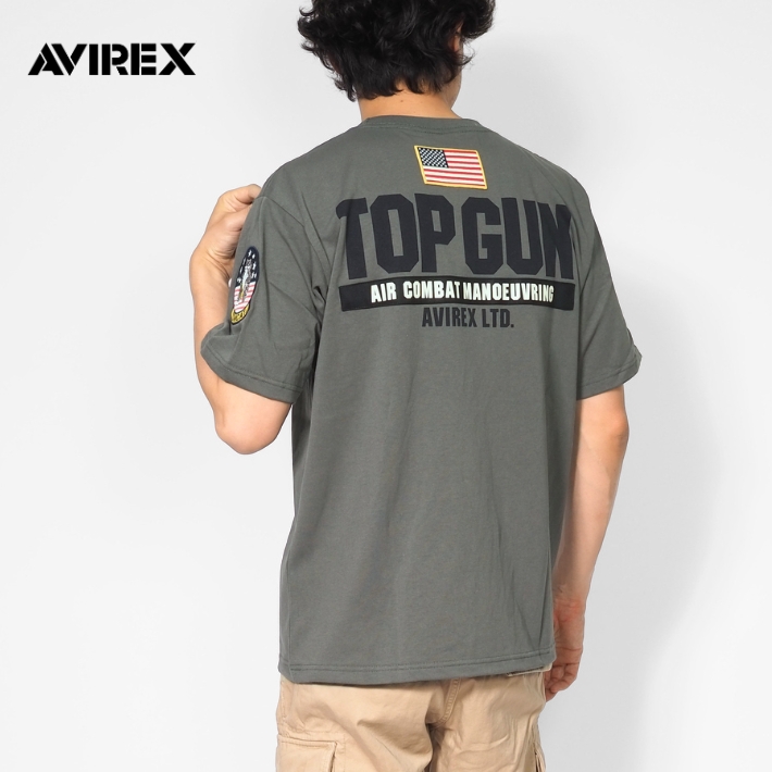 AVIREX（アヴィレックス） アビレックス Tシャツ 半袖 胸ワッペン TOP