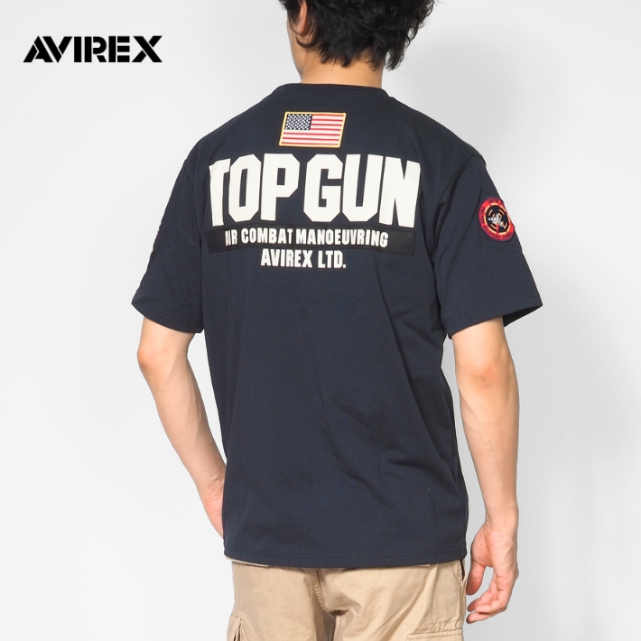 AVIREX（アヴィレックス） アビレックス Tシャツ 半袖 胸ワッペン TOP