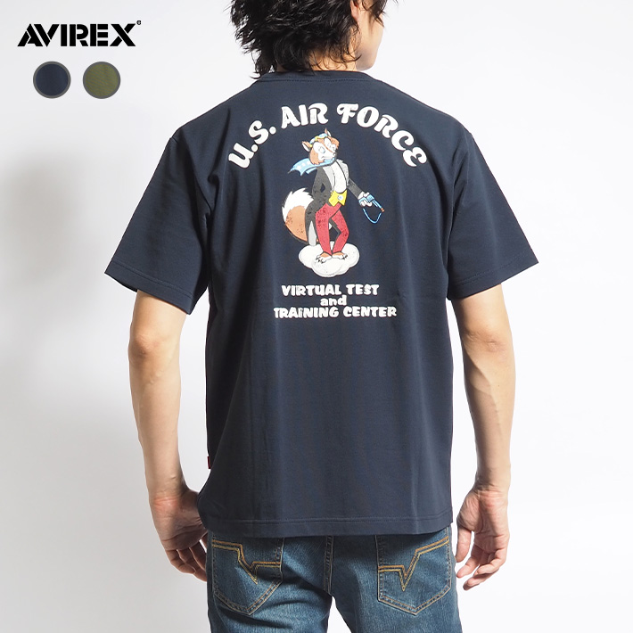 AVIREX アビレックス Tシャツ 半袖 バックフォックス (783-3134096) メンズファ...