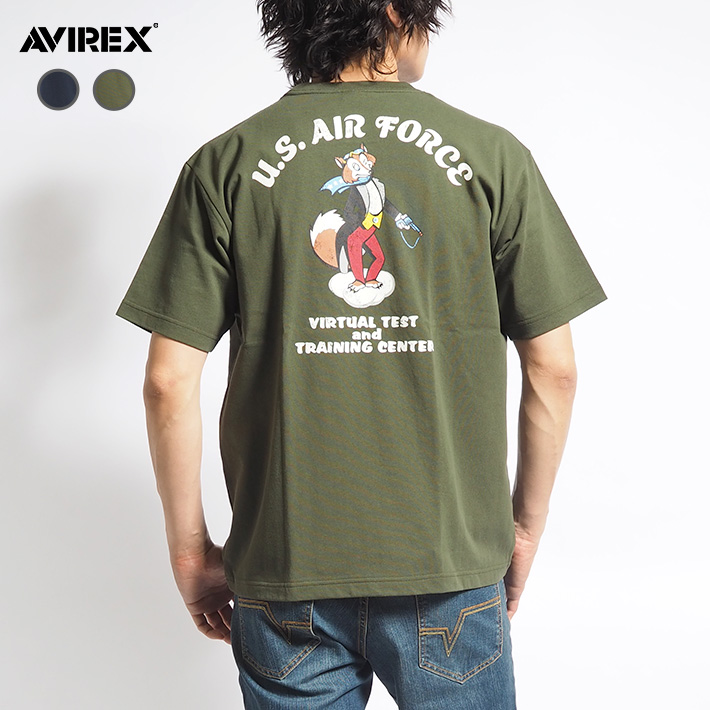 AVIREX アビレックス Tシャツ 半袖 バックフォックス (783-3134096) メンズファ...