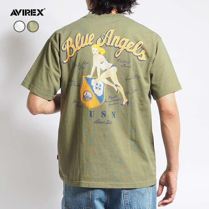 AVIREX アビレックス Tシャツ 半袖 バックピンナップガール (783-4134029) メンズファッション ブランド｜ms-sanshin｜03