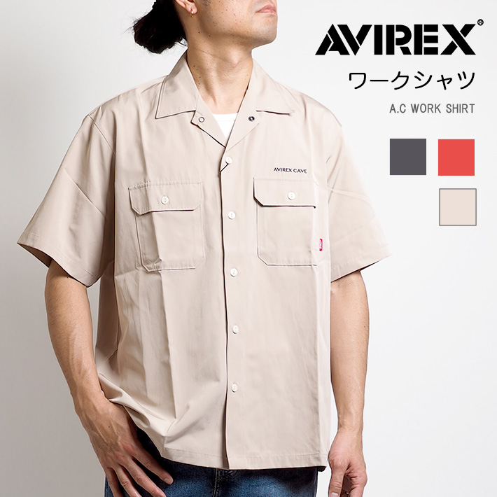 AVIREX アビレックス 半袖シャツ ワークシャツ フラップポケット s(6125104) メンズファッション ブランド｜ms-sanshin｜04