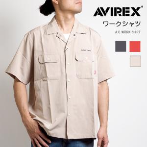 AVIREX アビレックス 半袖シャツ ワークシャツ フラップポケット s(6125104) メンズ...