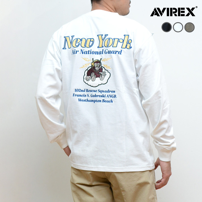 AVIREX アビレックス ロンT バックプリント NewYork モンキー s(783-32300...