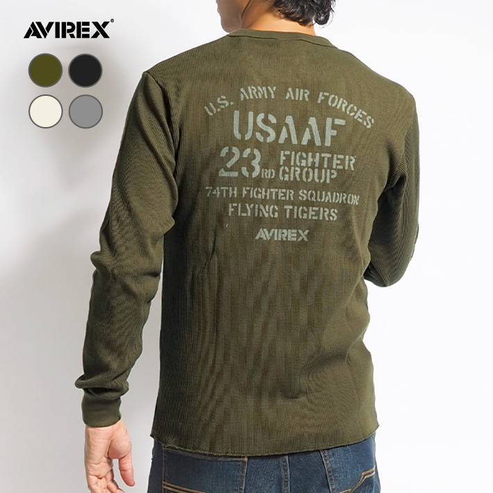 AVIREX（アヴィレックス） アビレックス ロンT クルーネック サーマル