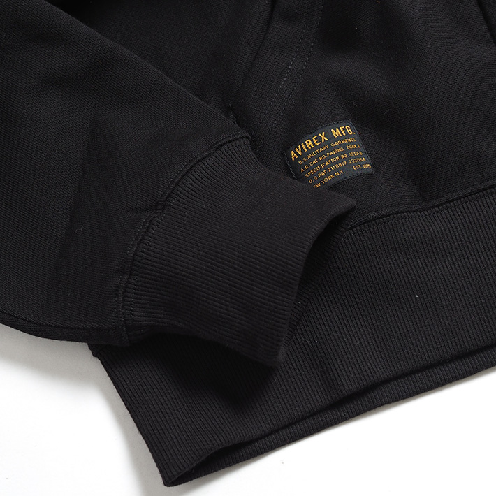 AVIREX アビレックス ZIPスウェットパーカー 裏起毛 ARMY s