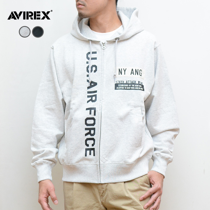 AVIREX（アヴィレックス） セール アビレックス ZIPスウェットパーカー
