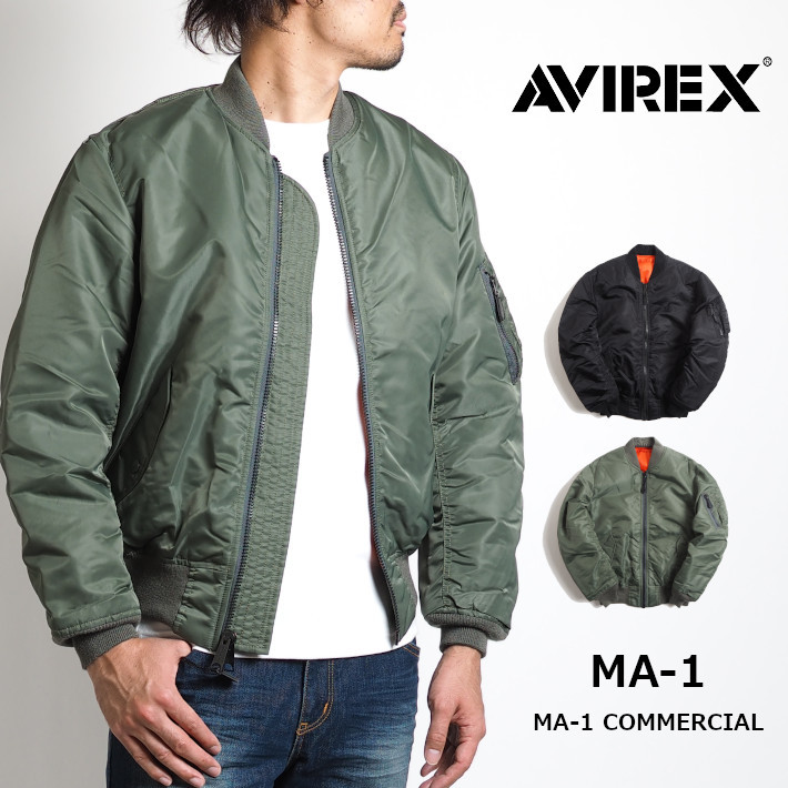 AVIREX アビレックス MA-1 フライトジャケット 中綿 無地 (6102170/783-2952012) メンズファッション ブランド