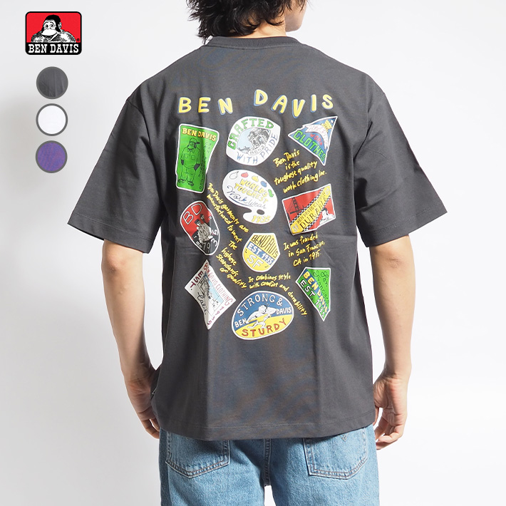BEN DAVIS ベンデイビス Tシャツ 半袖 バックマルチアートイラスト (C-24580015...