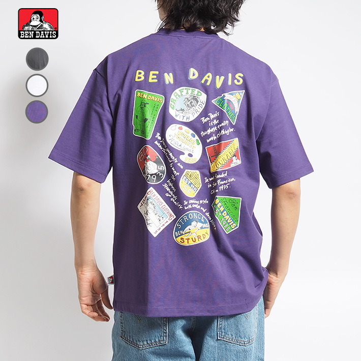 BEN DAVIS ベンデイビス Tシャツ 半袖 バックマルチアートイラスト (C-24580015...