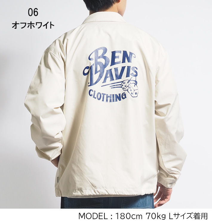 BEN DAVIS ベンデイビス コーチジャケット バックプリント (T