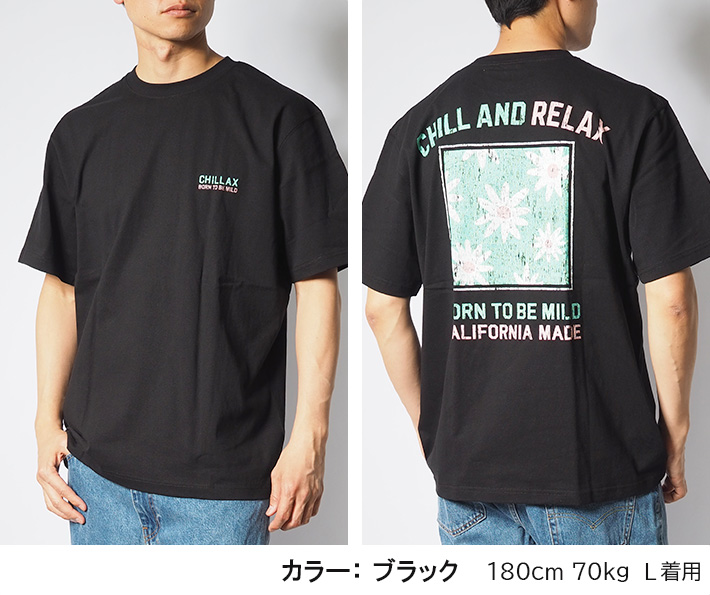 chillax（チラックス） セール Tシャツ 半袖 バックプリント フラワー