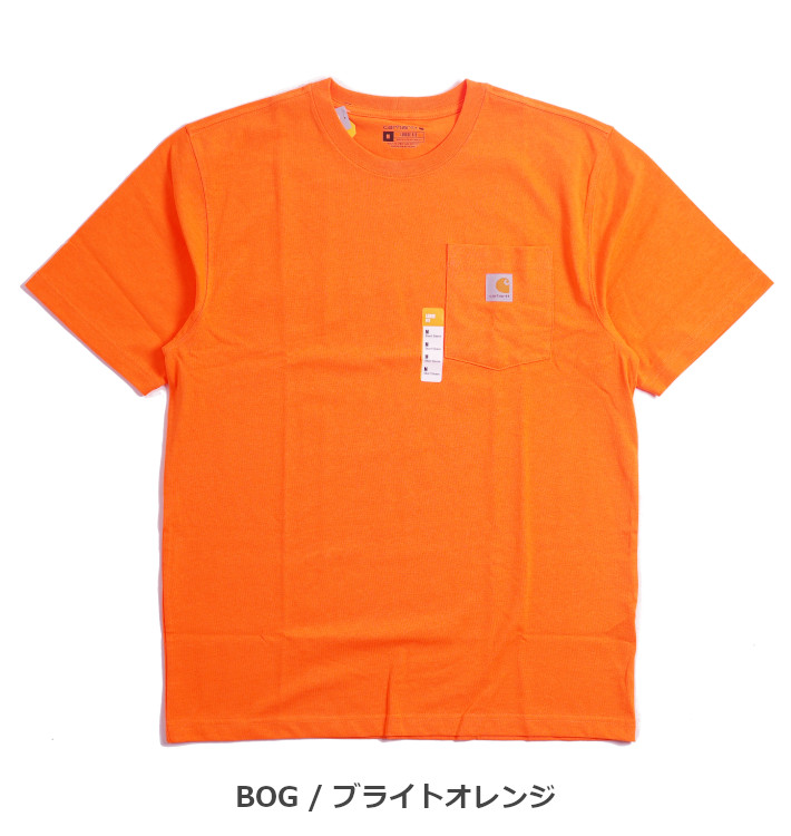 CARHARTT カーハート Tシャツ 胸ポケット付き 無地 ワンポイント (K87) メンズファッ...