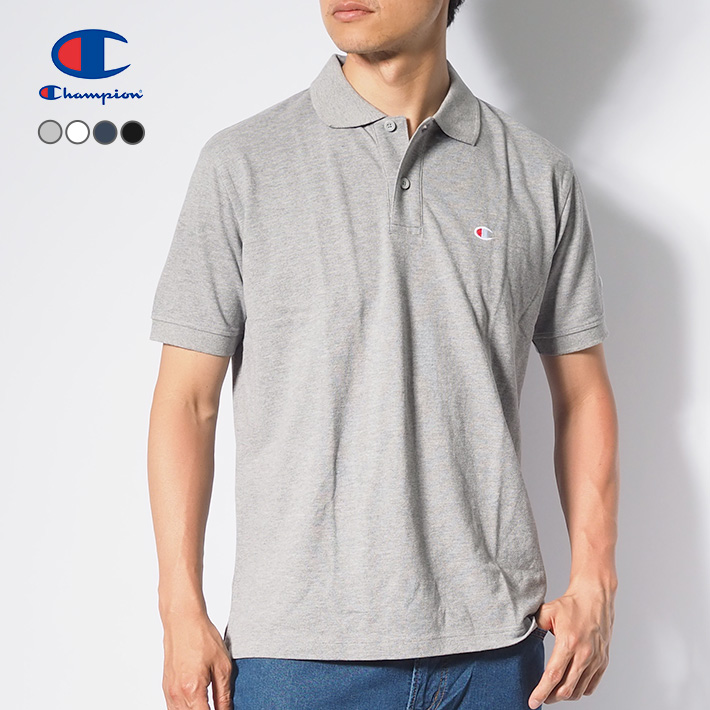 Champion CHAMPION チャンピオン ポロシャツ 半袖 鹿の子 ワン