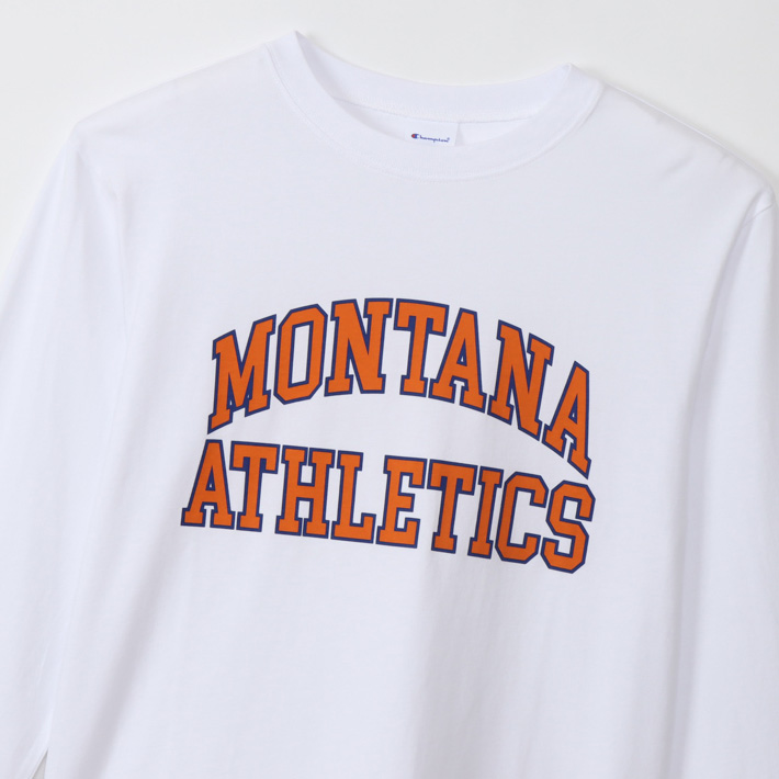 Champion（チャンピオン） ロンT 長袖 カレッジプリント ATHLETICS (C3