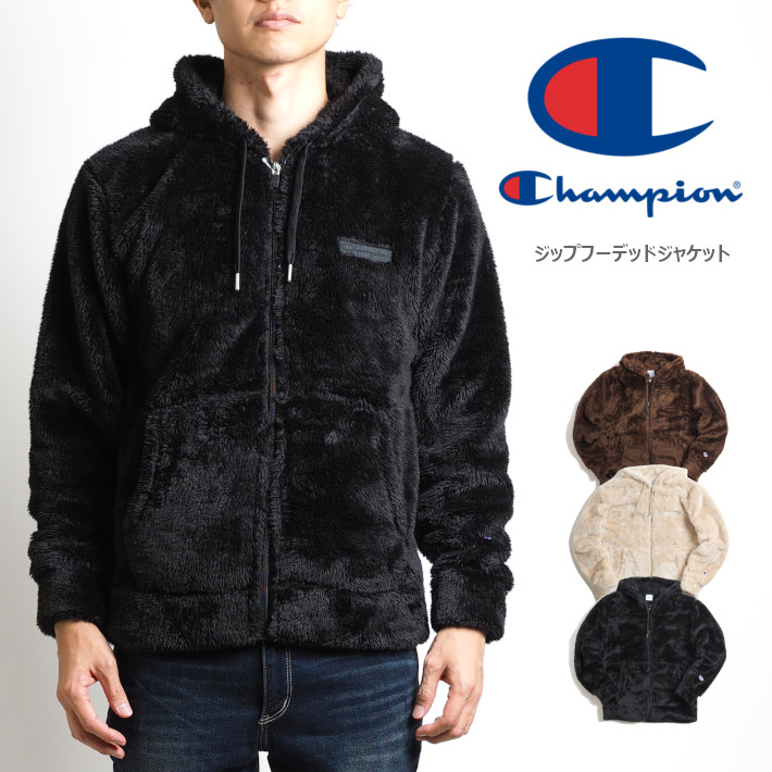 CHAMPION チャンピオン ジップフーデッドジャケット シェルパフリース (C3-L615) メンズファッション ブランド｜ms-sanshin｜04