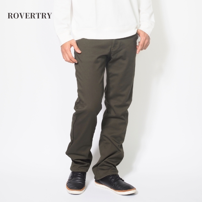 ROVERTRY セール 暖パン メンズ 裏起毛 裏フリース 暖かいパンツ