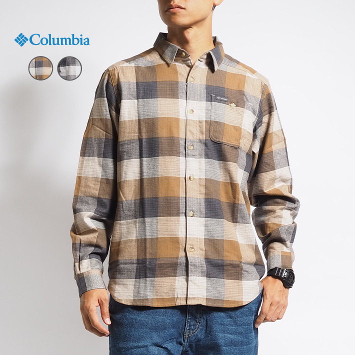 Columbia（コロンビア） 長袖シャツ チェック柄 胸ポケット (AE1523
