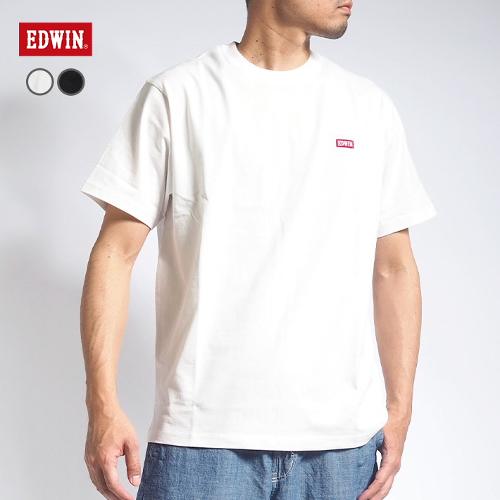 EDWIN エドウィン Tシャツ 半袖 ワンポイント刺繍 ミニロゴ (ET6122) メンズファッシ...