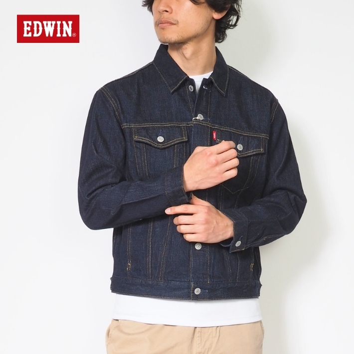 EDWIN(エドウィン) Gジャン ジージャン ベーシック デニムジャケット EDWIN(エドウィン) Gジャン ジージャン ベーシック デニムジャケット