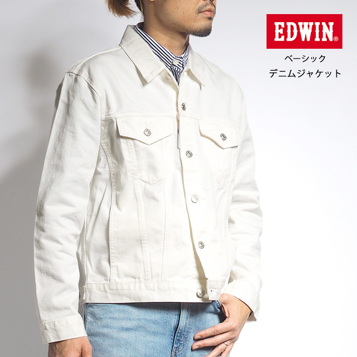 EDWIN Gジャン ベーシックデニムジャケット (ET1115) メンズファッション ブランド エ...
