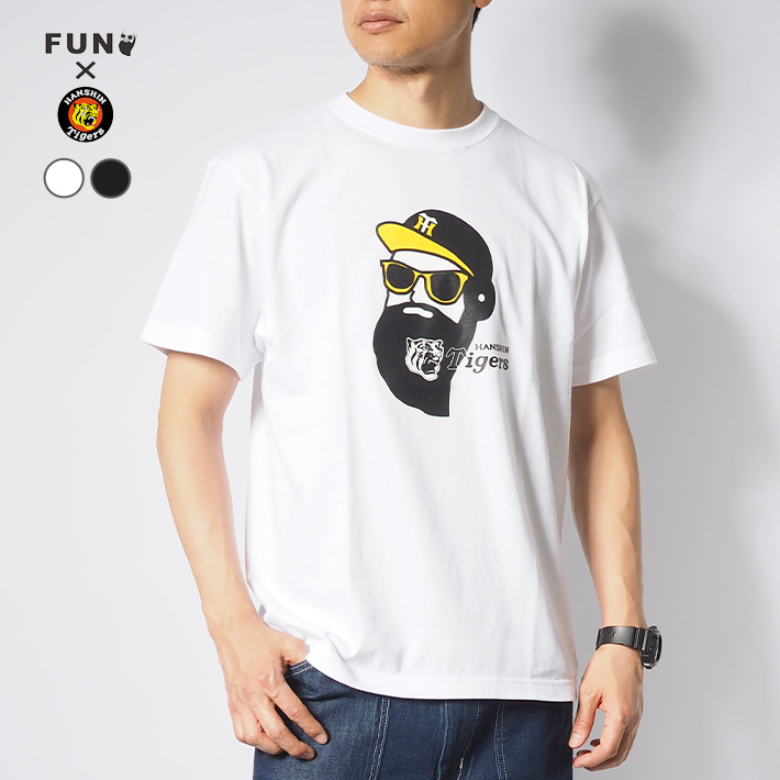 modem design FUN ファン コラボ 阪神タイガース Tシャツ 半袖
