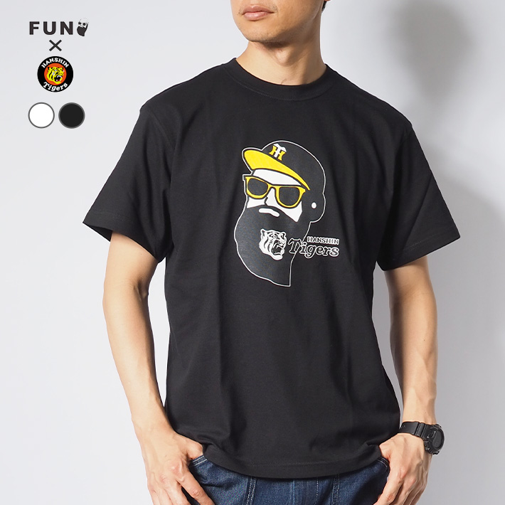 modem design FUN ファン コラボ 阪神タイガース Tシャツ 半袖
