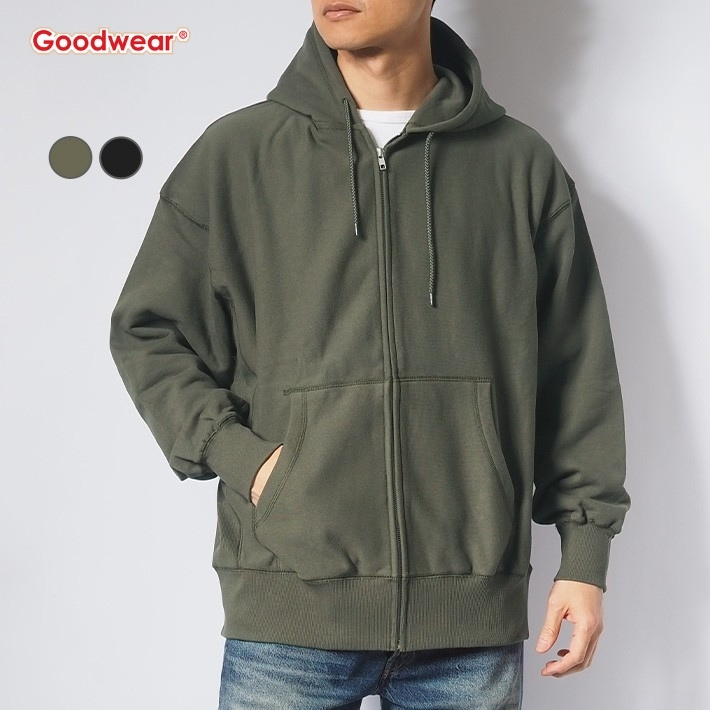 Goodwear（グッドウェア） ジップパーカー スウェット USAコットン 裏