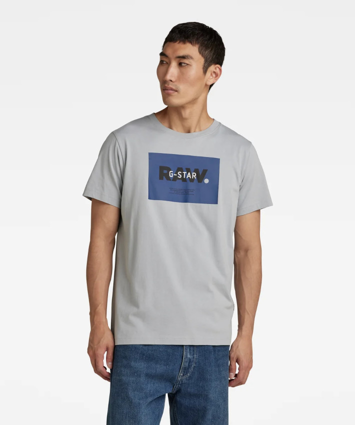 G-STAR RAW ジースターロウ Tシャツ ボックスロゴ (D21544-336-1238) メンズファッション ブランド