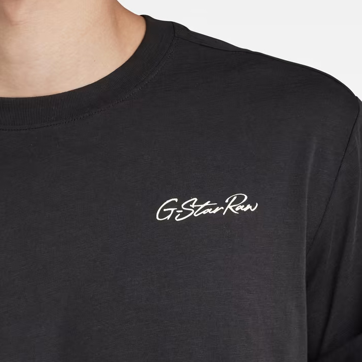 G-STAR RAW ジースターロウ Tシャツ バックブラッシングRAW