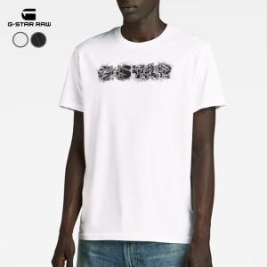 G-STAR RAW ジースターロウ Tシャツ クラックネームロゴ (D24363-C506) メン...