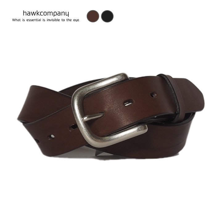 Hawk Company（ホークカンパニー） レザーベルト 本革 34mm 帆型 牛革
